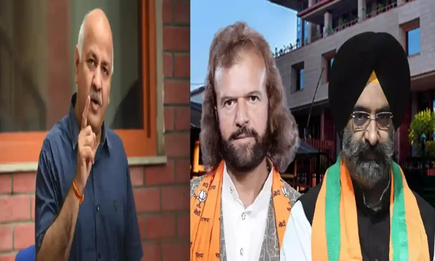 BJP leaders Hans Raj Hans and Manjinder Singh Sirsa