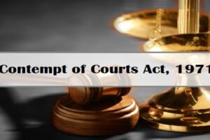 Contempt of Courts Act