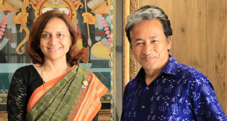 Gitanjali Angmo, wife of renowned Ladakhi activist Sonam Wangchuk